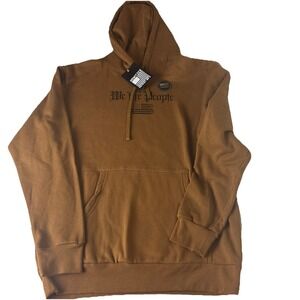 Howitzer Patriot We The People Creed Brown Pullover Hoodie NWT Adult Size Medium